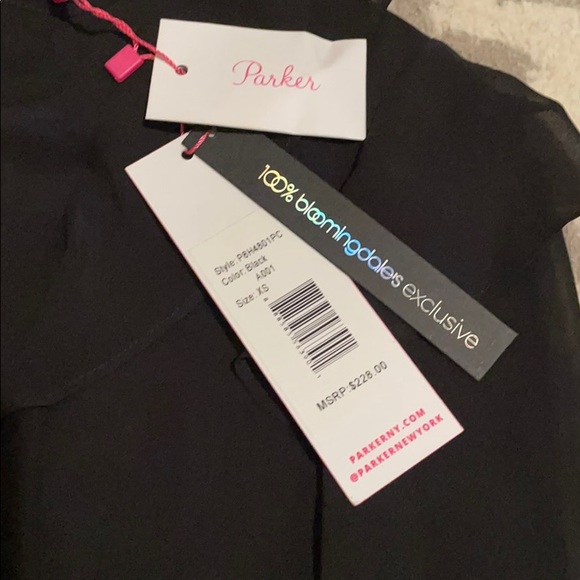 Parker Black Blouse NWT - Picture 3 of 6